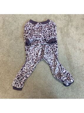 BARKLEY & Finn small breed dog purple fleece pyjamas Sz M/L